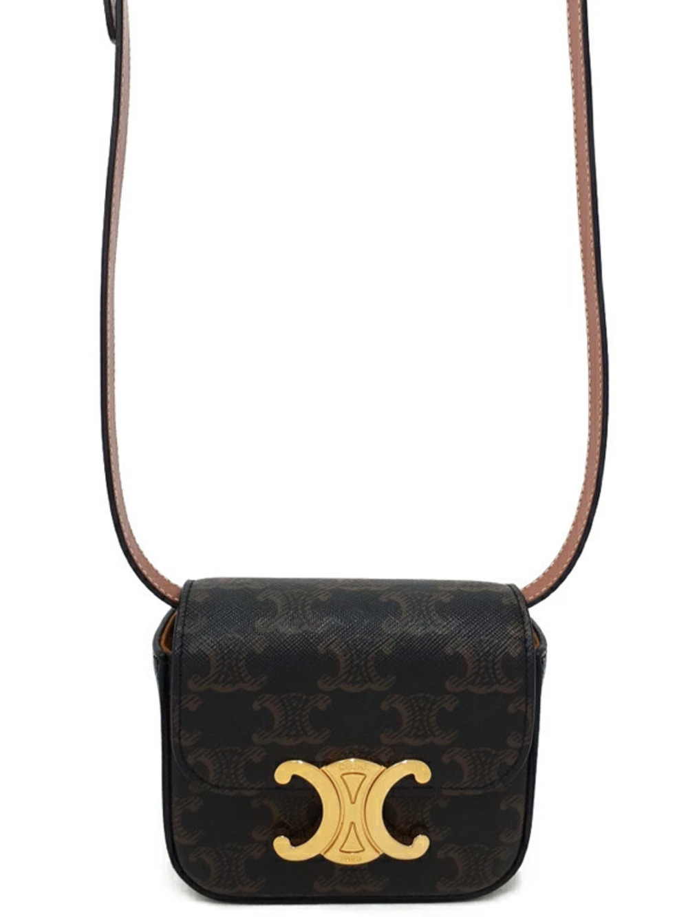 Celine Triomphe Canvas Claude Shoulder Bag